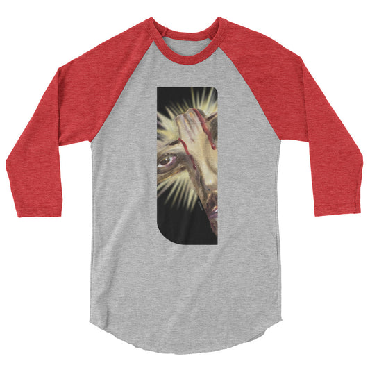 Camiseta con manga raglán tres cuartos