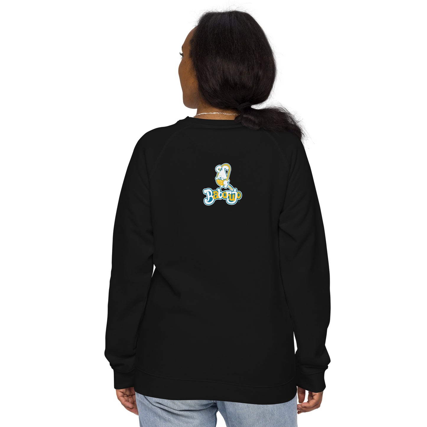 Sudadera orgánica raglán unisex