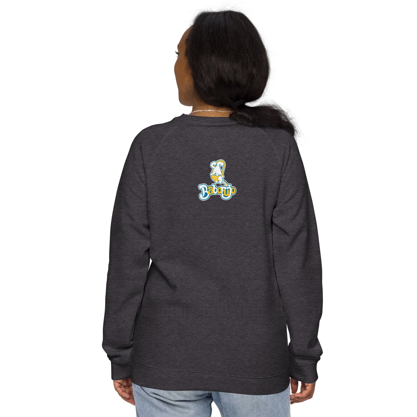Sudadera orgánica raglán unisex
