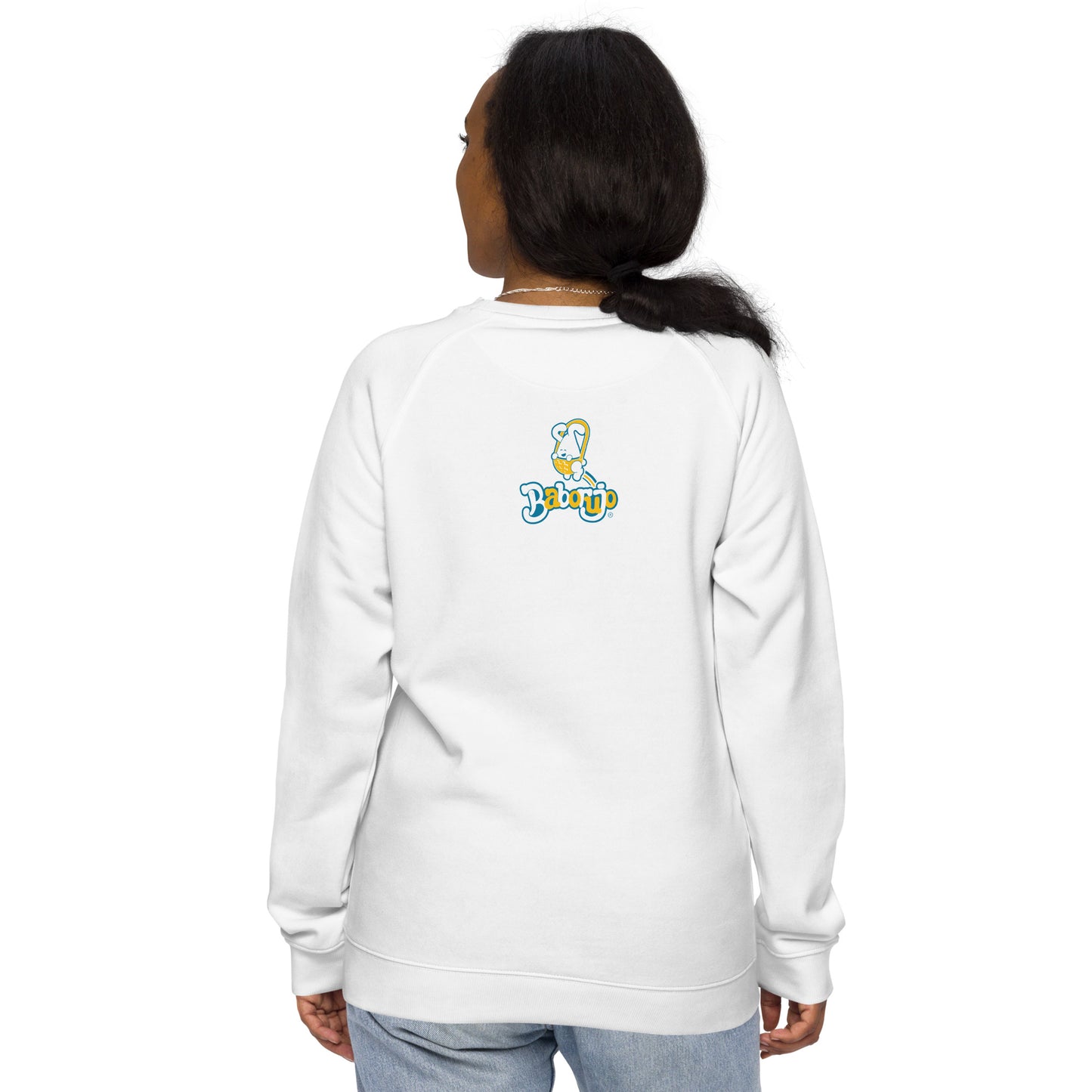 Sudadera orgánica raglán unisex